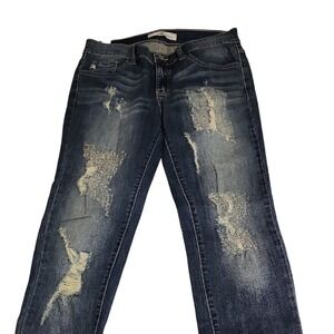 KanCan‎ Blue Skinny Distressed Jeans